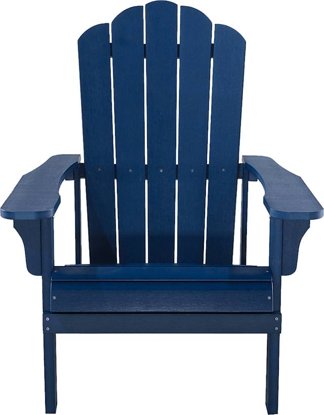 Outdoor Adenmore Blue Adirondack Chair - Thumbnail - Image 2