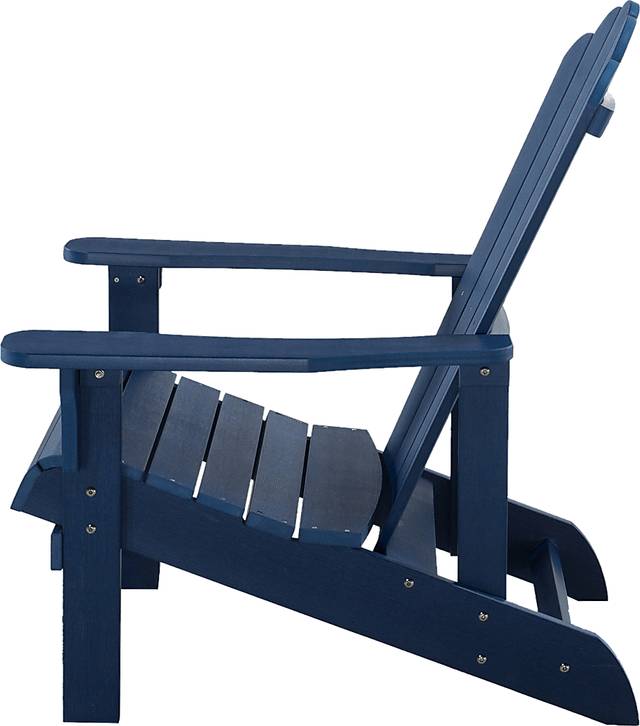 Outdoor Adenmore Blue Adirondack Chair - Thumbnail - Image 3
