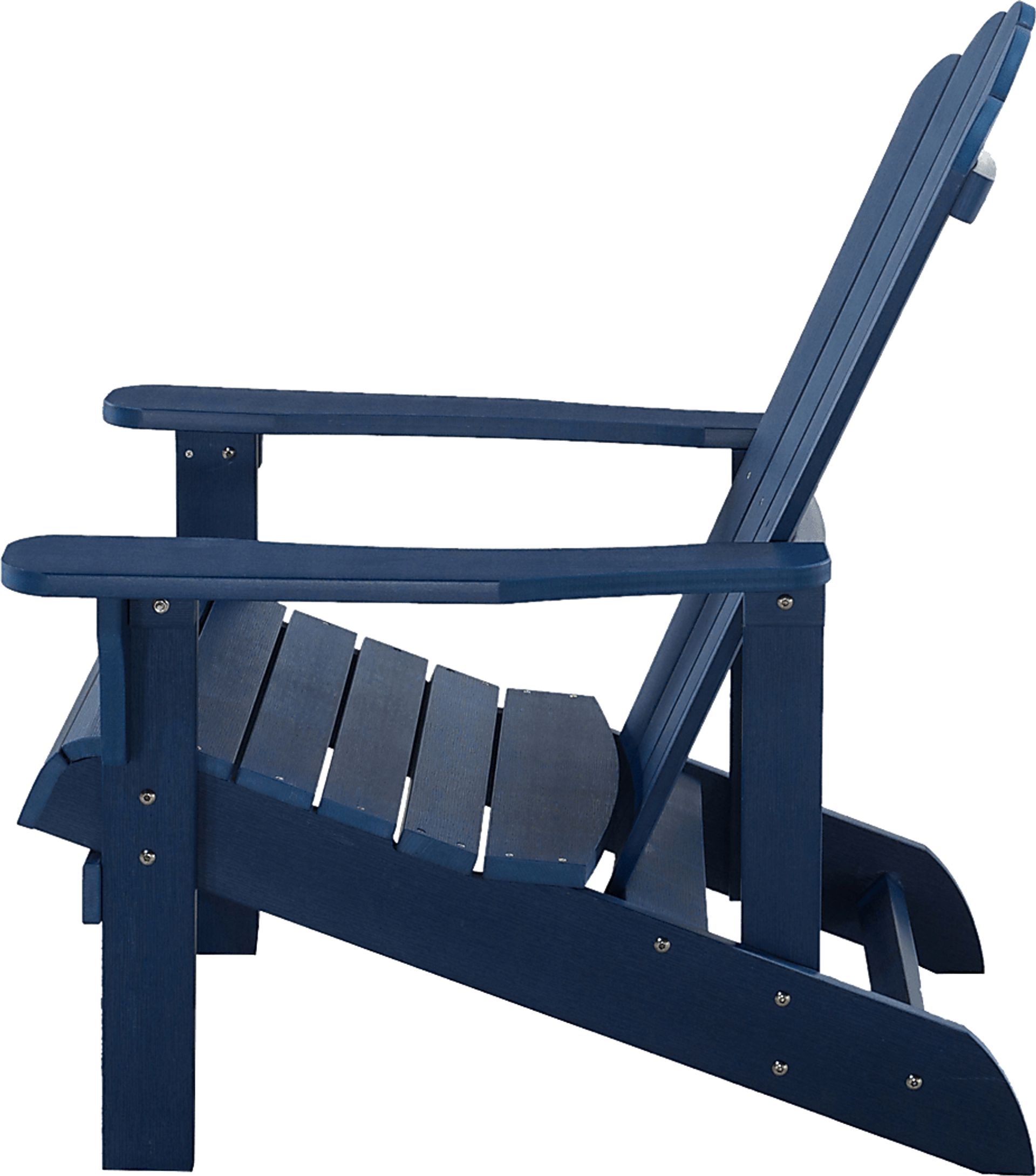 Outdoor Adenmore Blue Adirondack Chair - Image 3