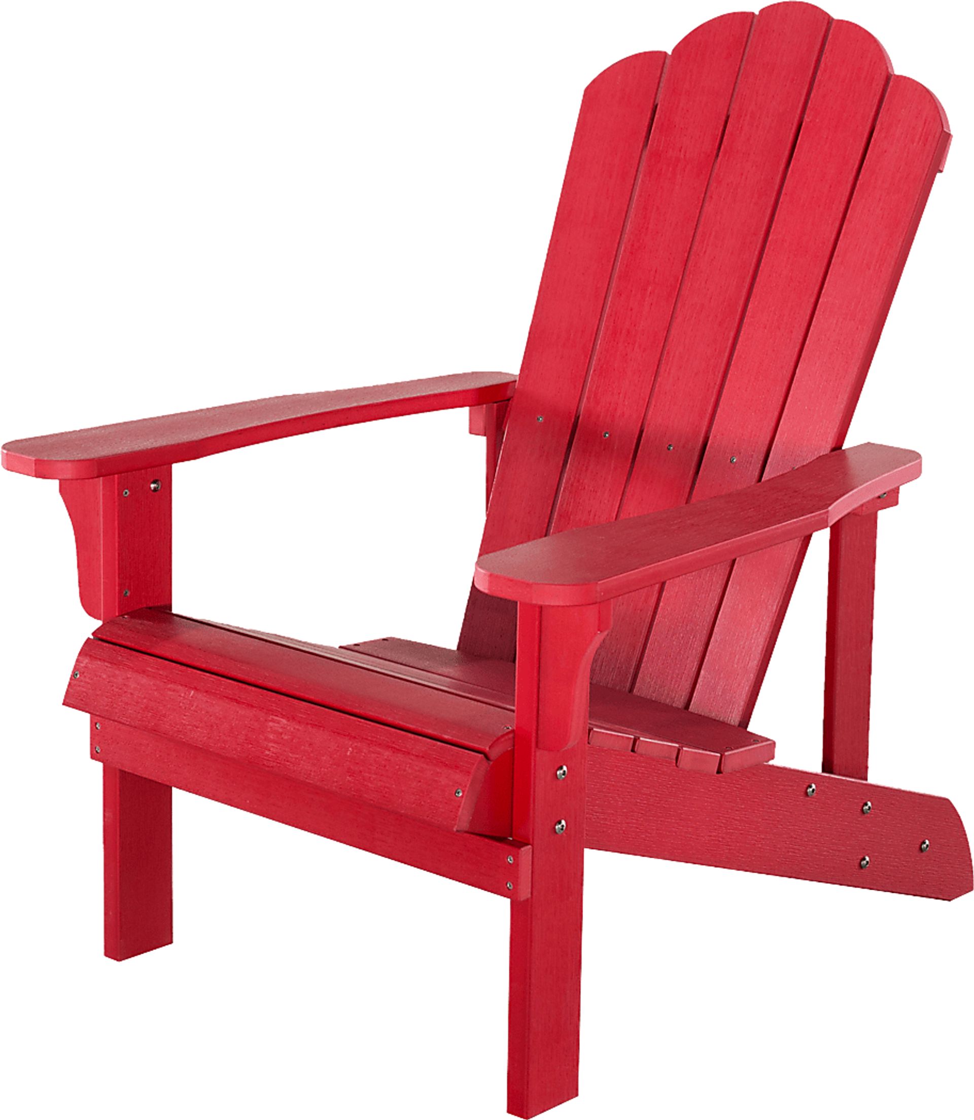 Outdoor Adenmore Red Adirondack Chair - Image 1