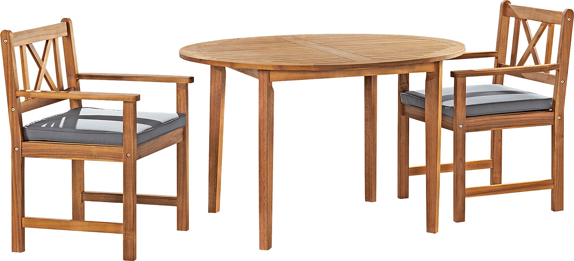 Outdoor Adlea Brown 3pc Dining Set - Image 1
