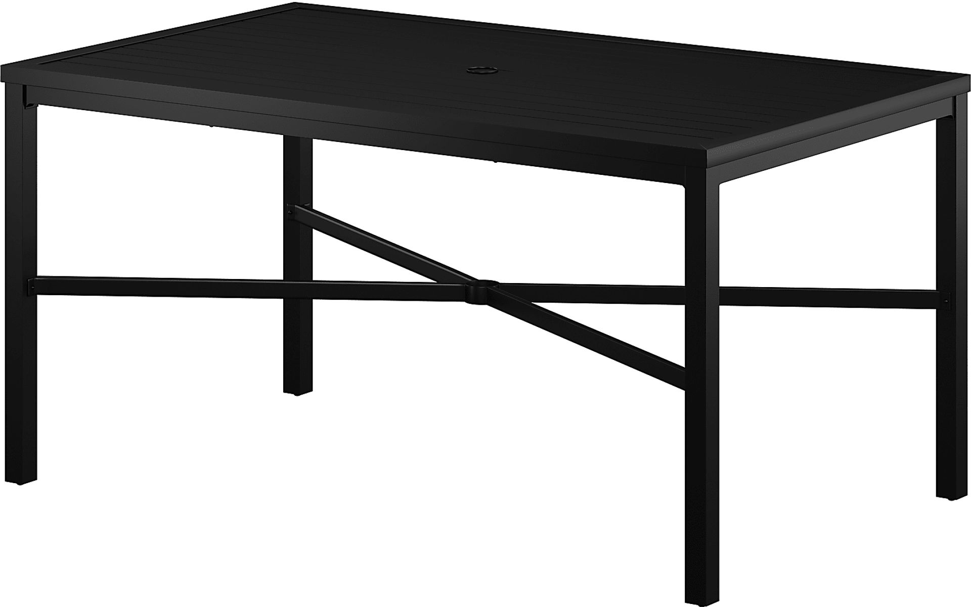 Outdoor Aisne Black 7 Pc Dining Set - Image 3