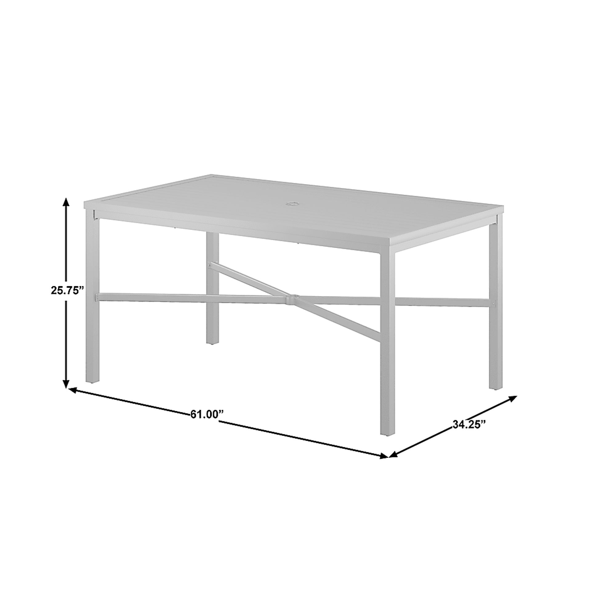 Outdoor Aisne Black 7 Pc Dining Set - Image 8