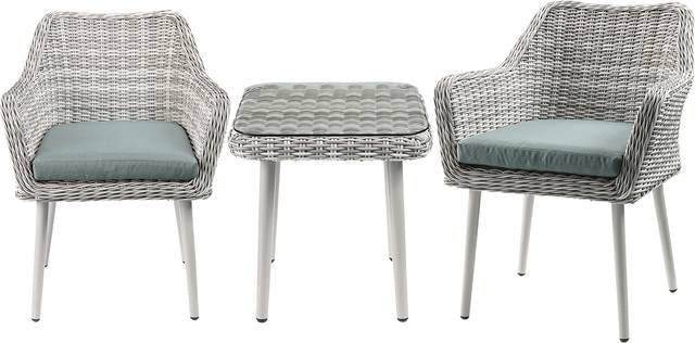 Outdoor Alayza Beige 3 Pc Seating Set - Thumbnail - Image 1