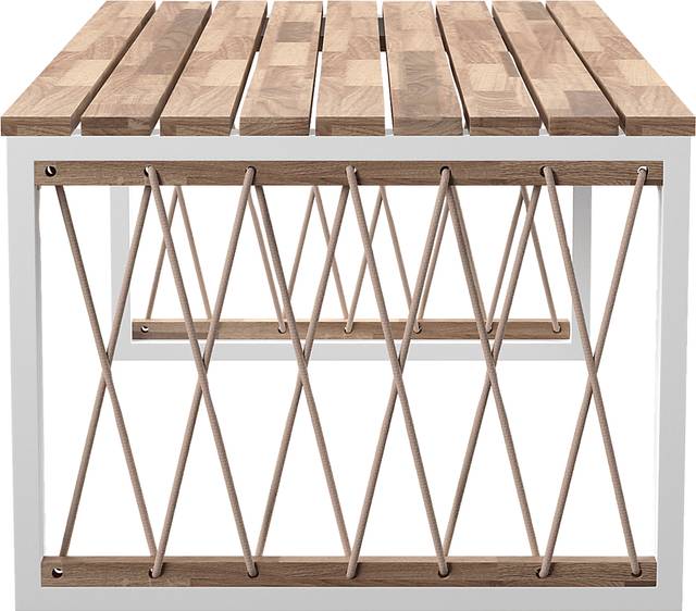 Outdoor Aldwell Natural Cocktail Table - Thumbnail - Image 3