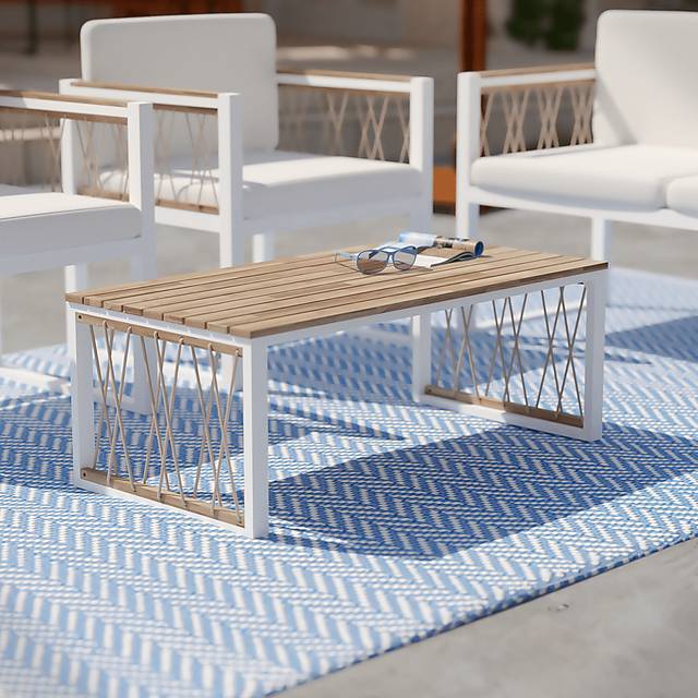 Outdoor Aldwell Natural Cocktail Table - Thumbnail - Image 6