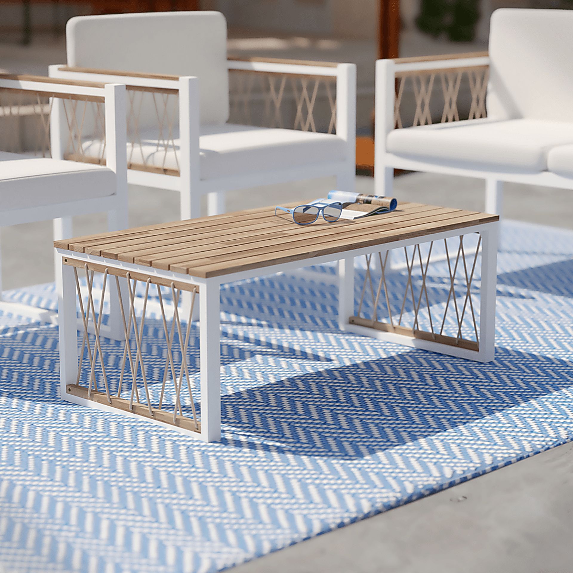 Outdoor Aldwell Natural Cocktail Table - Image 6