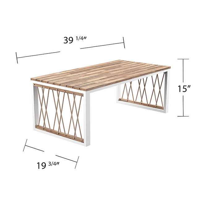 Outdoor Aldwell Natural Cocktail Table - Thumbnail - Image 7
