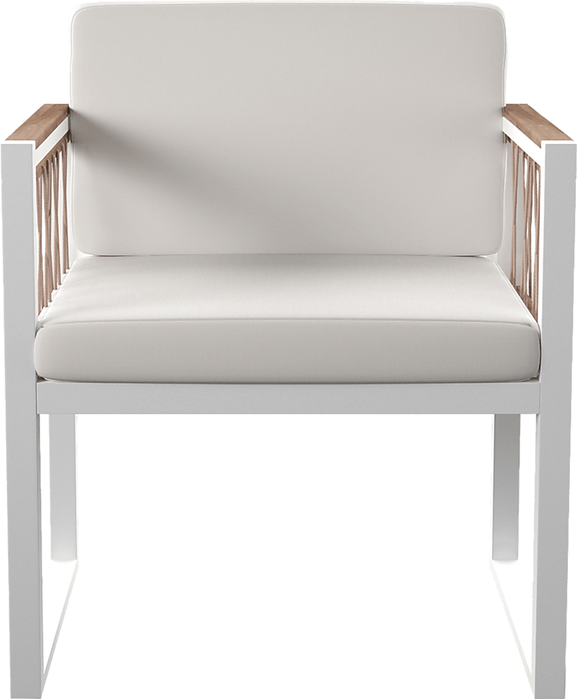 Outdoor Aldwell White Accent Chair, Set of 2 - Image 2