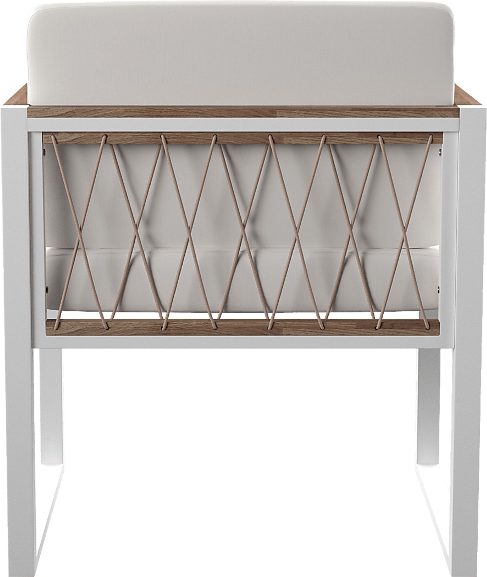 Outdoor Aldwell White Accent Chair, Set of 2 - Image 3