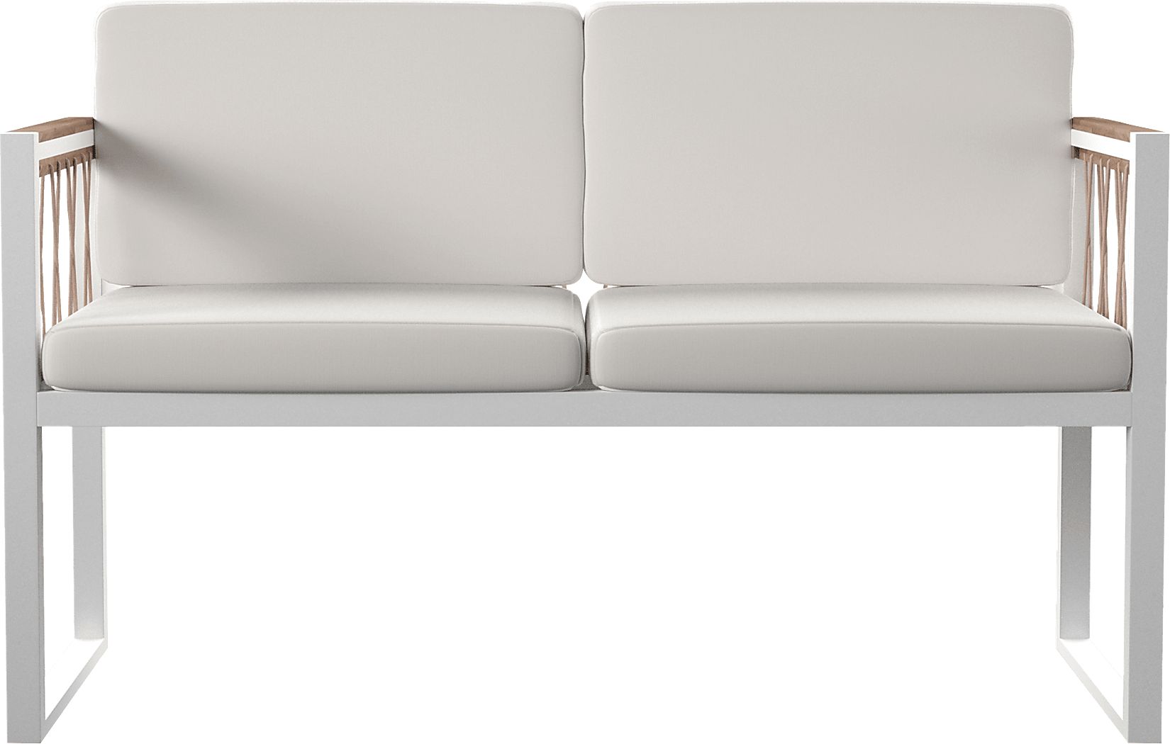 Outdoor Aldwell White Loveseat