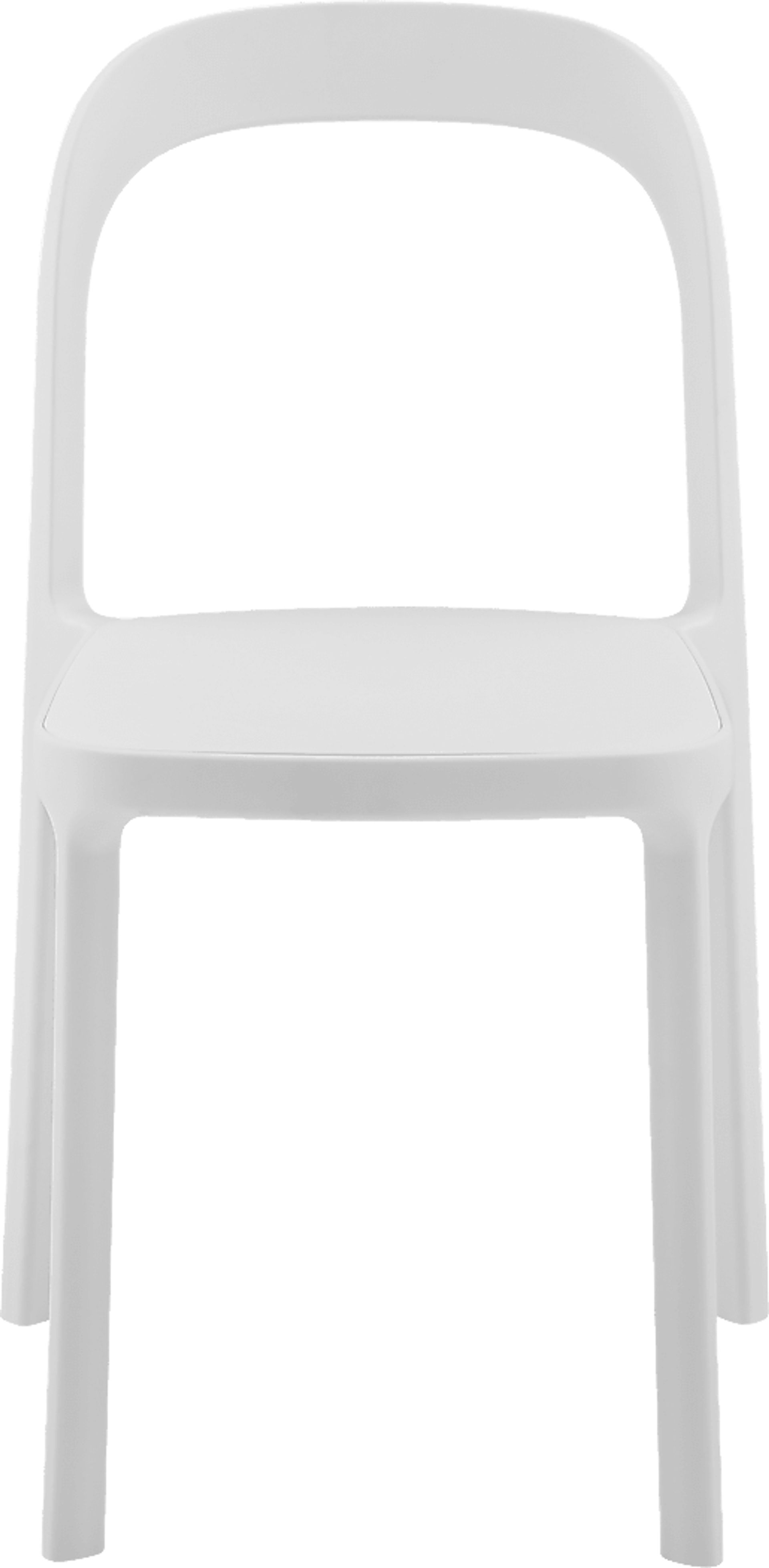 Outdoor Alether White Dining Chair, Set of 2 - Image 3
