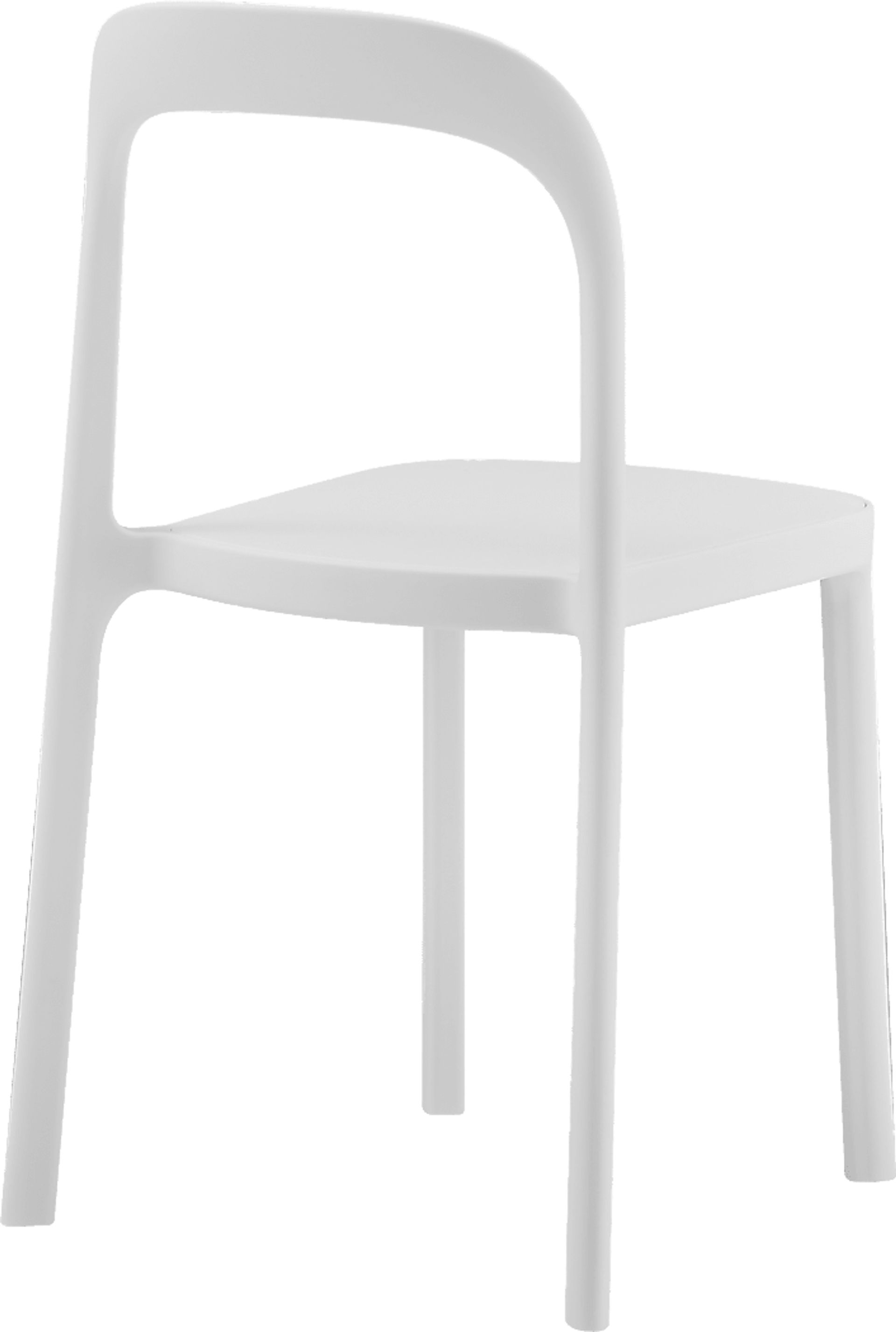 Outdoor Alether White Dining Chair, Set of 2 - Image 5