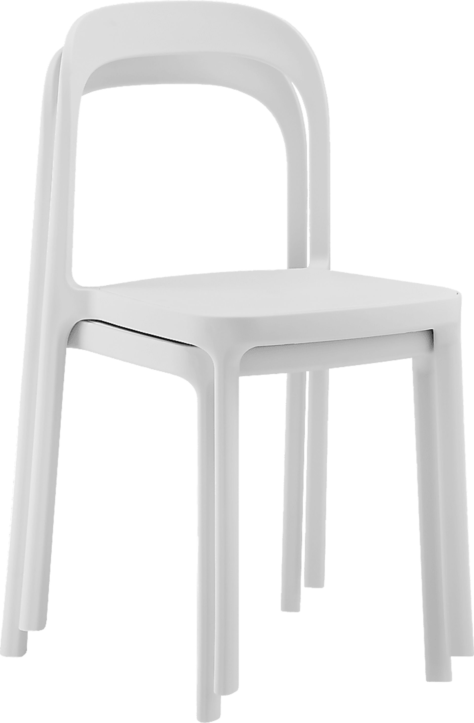 Outdoor Alether White Dining Chair, Set of 2 - Image 8