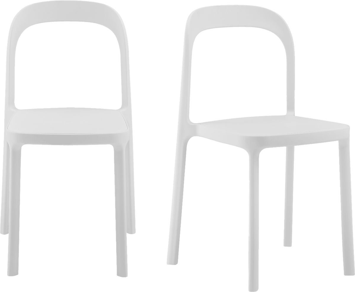 Alether White Outdoor Dining Chair, Set Of 2 Rooms to Go