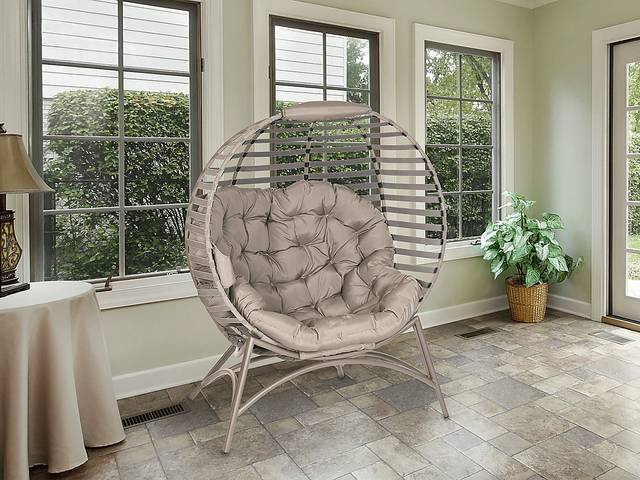 Outdoor Altgeld Beige Accent Chair - Thumbnail - Image 12