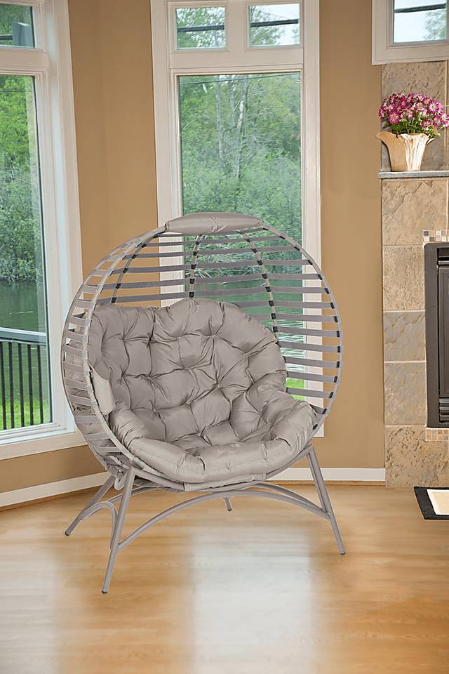 Outdoor Altgeld Beige Accent Chair - Thumbnail - Image 13