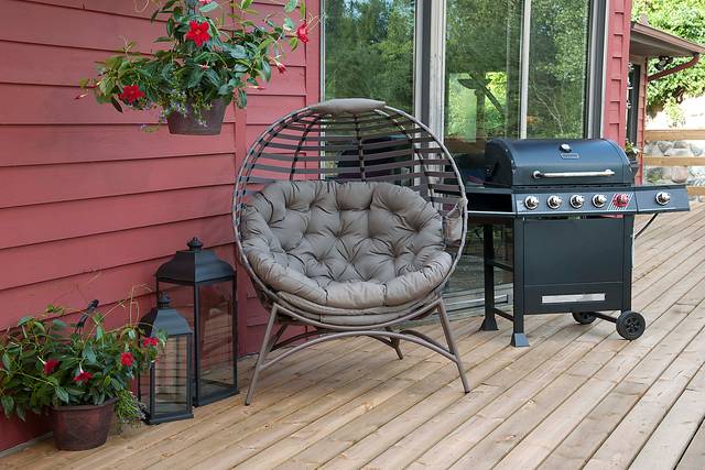 Outdoor Altgeld Beige Accent Chair - Thumbnail - Image 10