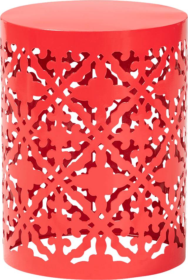 Outdoor Amilalyn Red Side Table - Thumbnail - Image 1