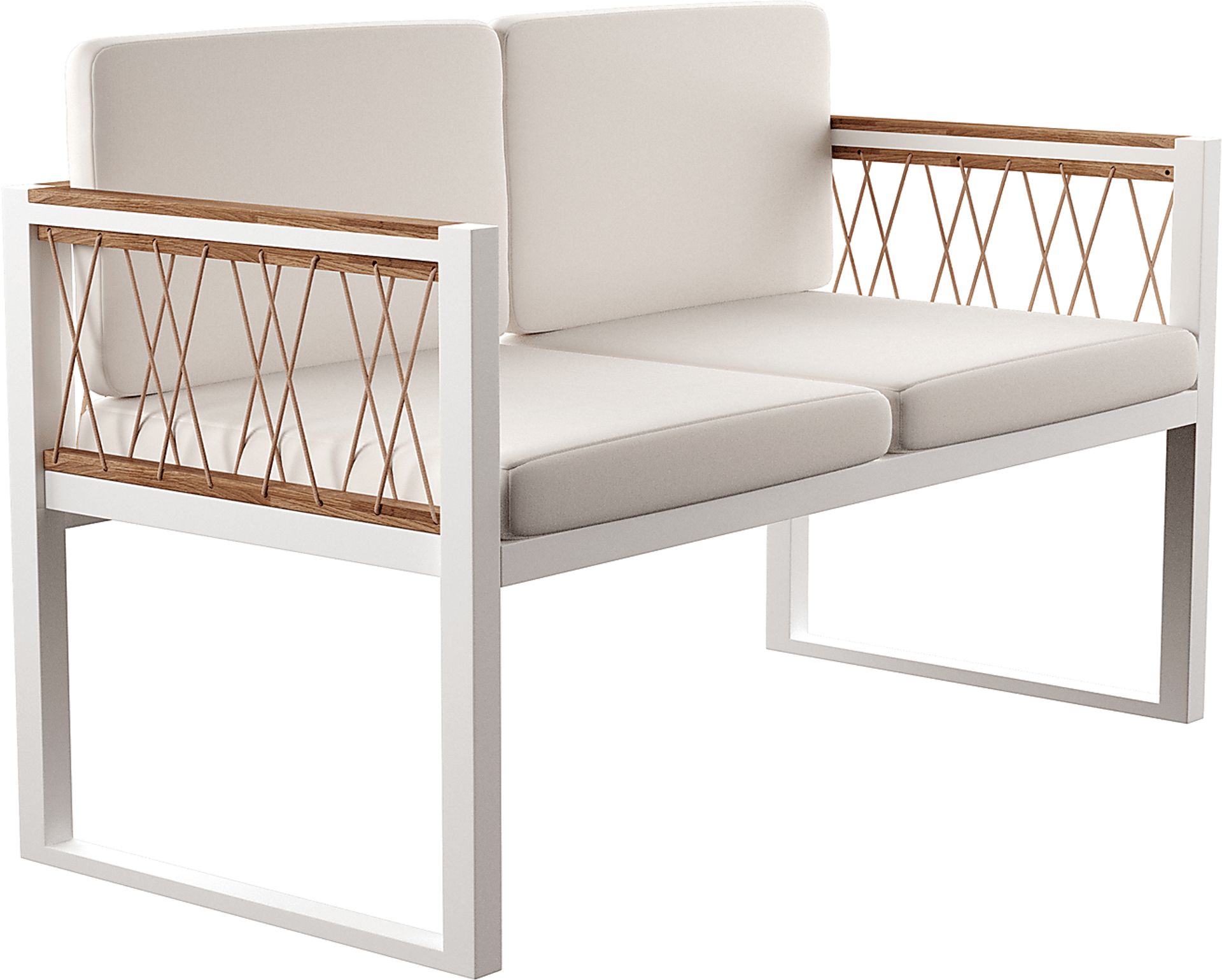Outdoor Anatasie White Patio 5pc Set - Image 4