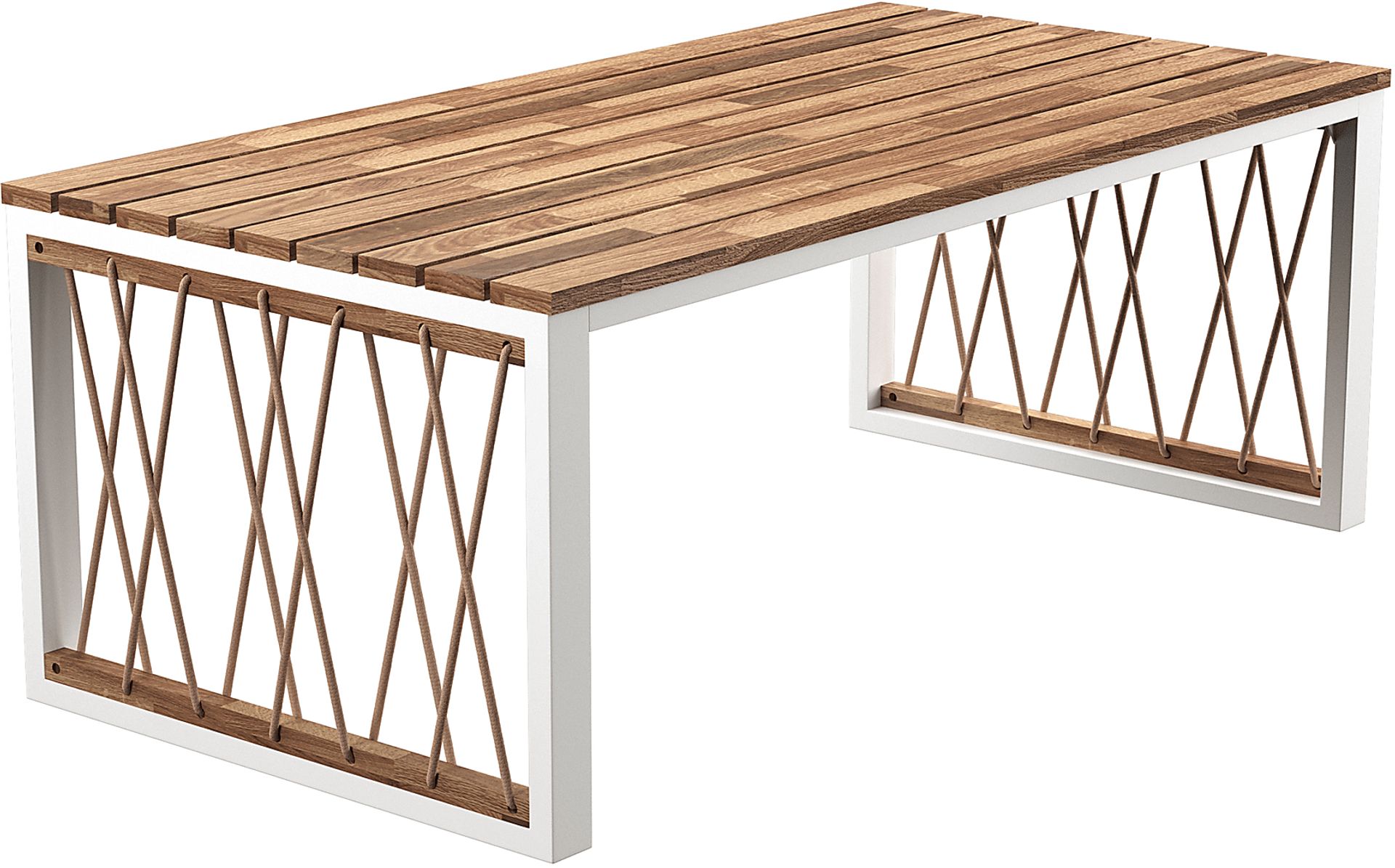 Outdoor Anatasie White Patio 5pc Set - Image 7