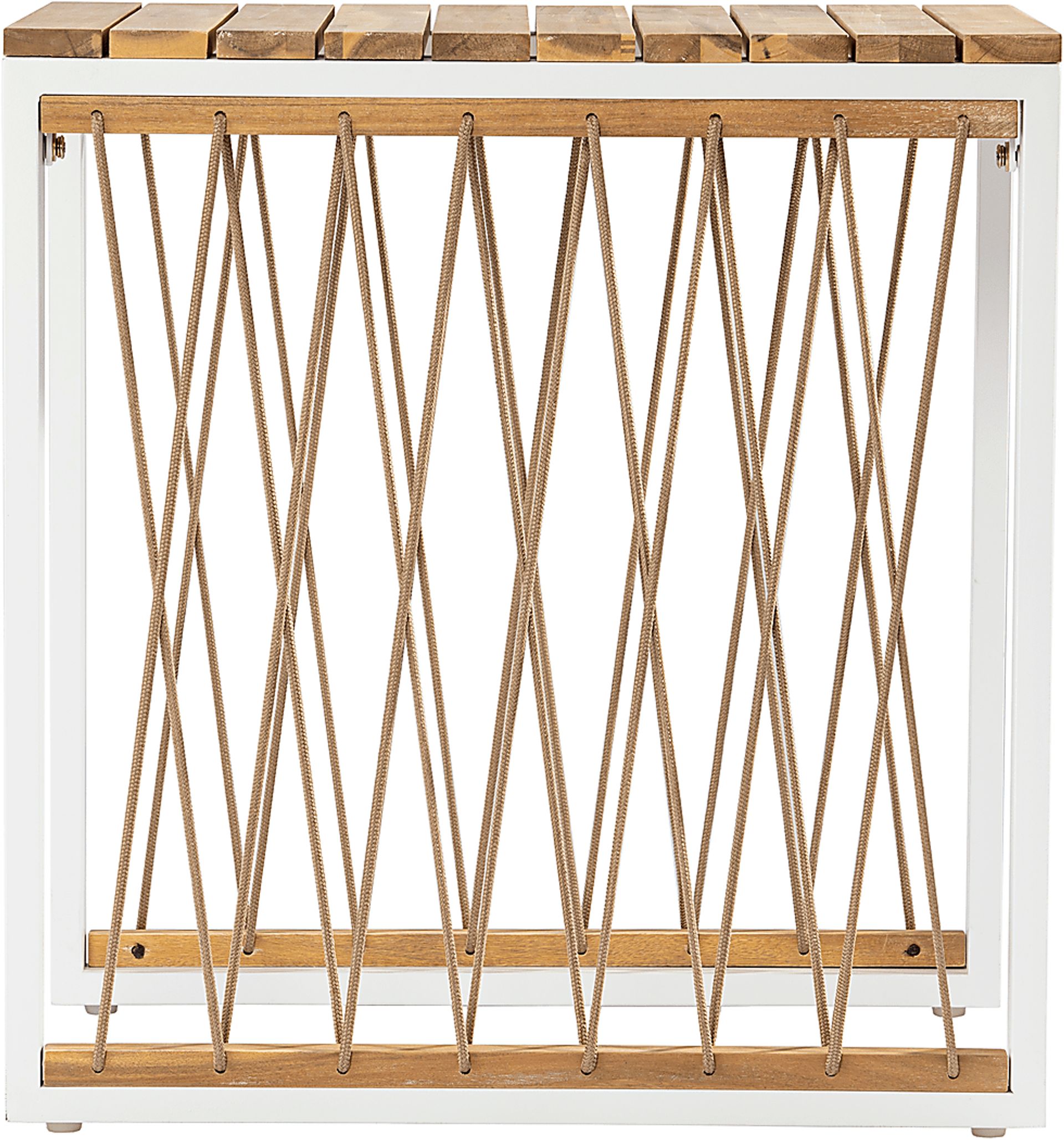 Outdoor Angelloz White End Table - Image 3
