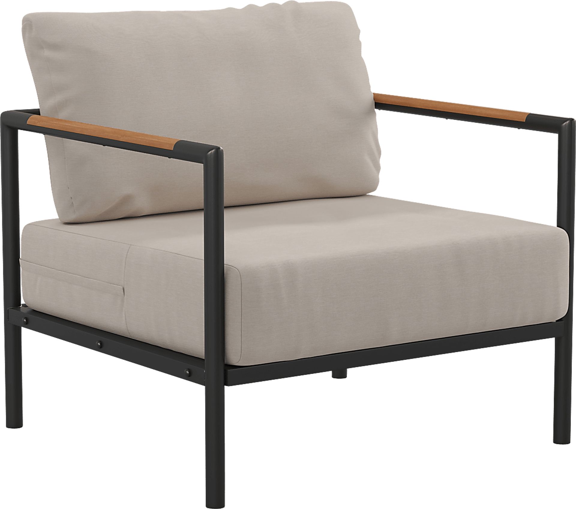 Outdoor Annelan Beige Accent Chair - Image 1