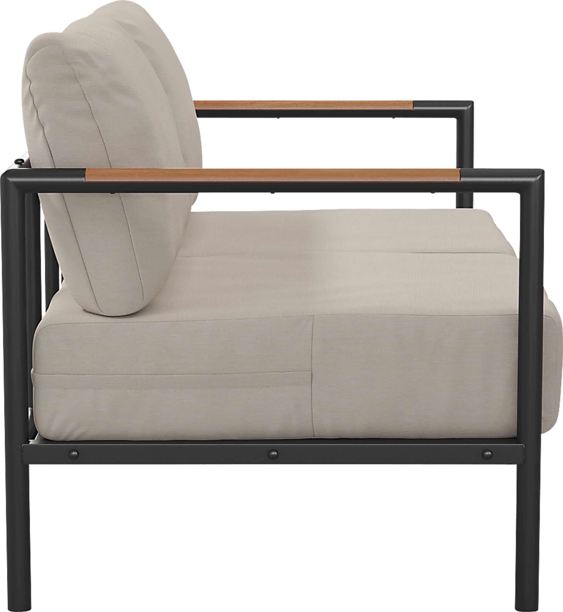 Outdoor Annelan Beige Loveseat - Image 4