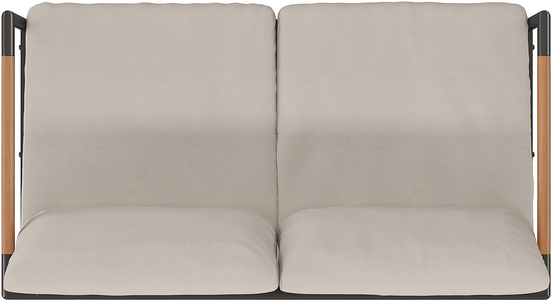 Outdoor Annelan Beige Loveseat - Image 5