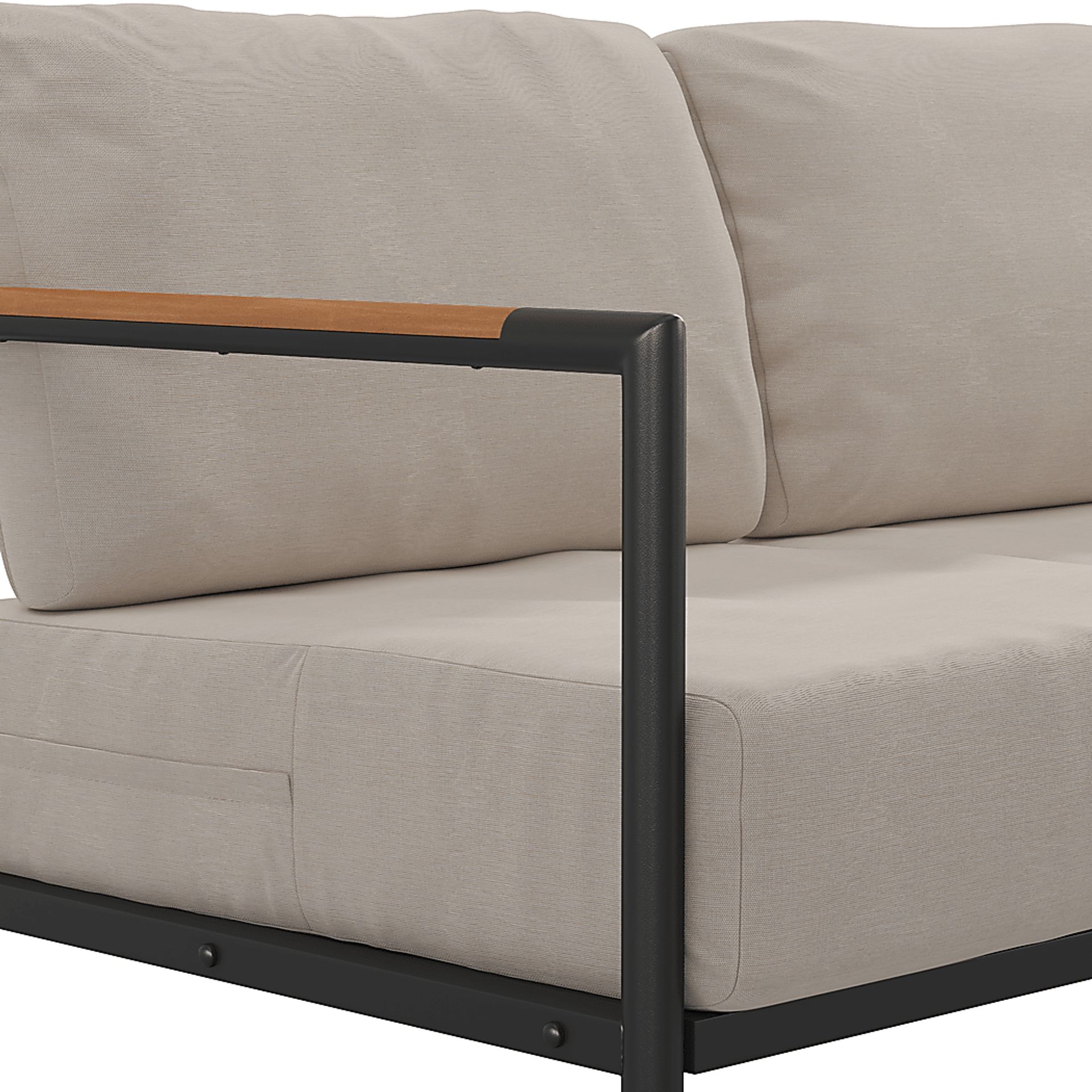 Outdoor Annelan Beige Loveseat - Image 6