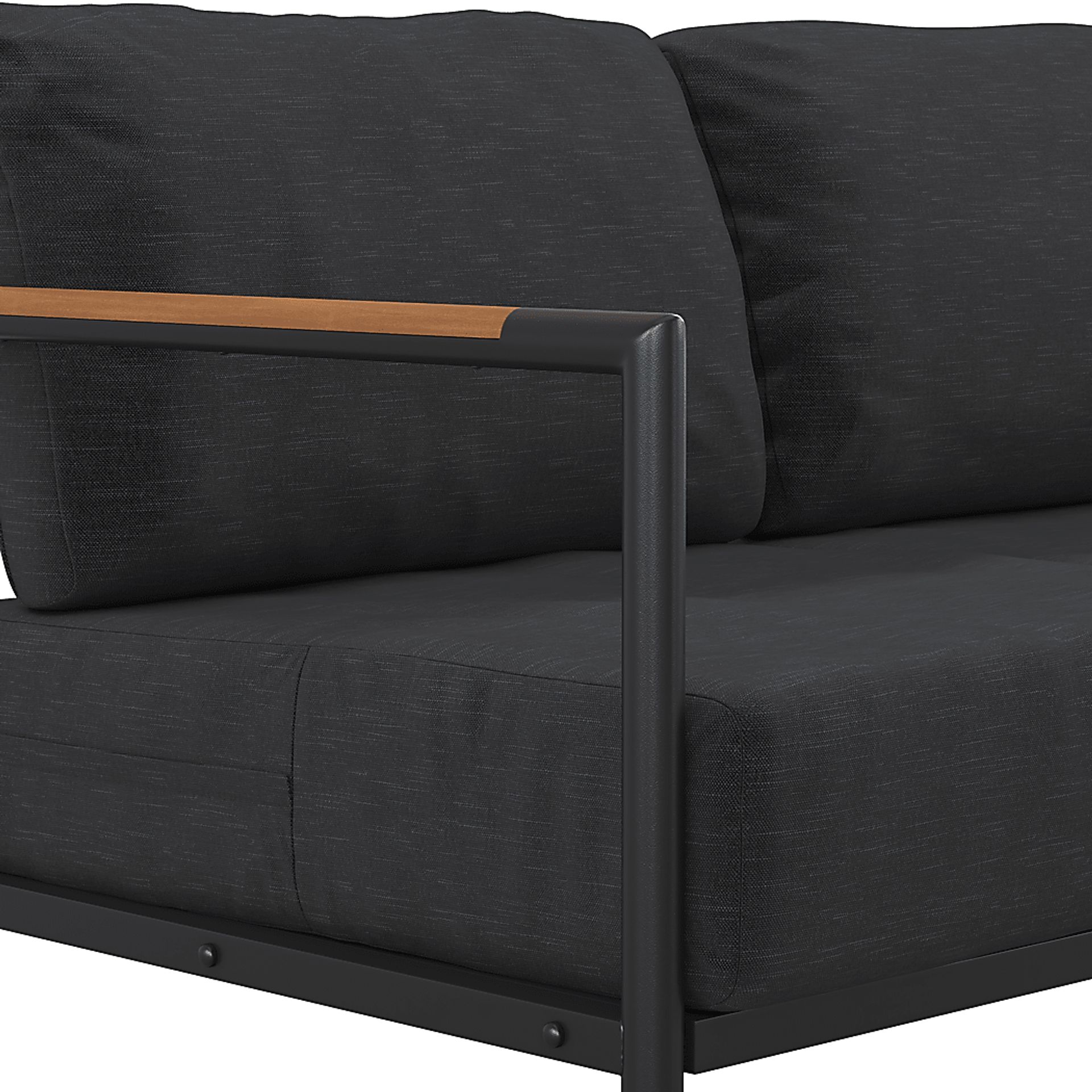 Outdoor Annelan Black Loveseat - Image 6