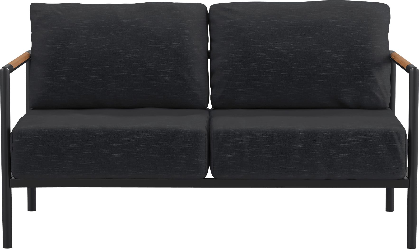 Outdoor Annelan Black Loveseat