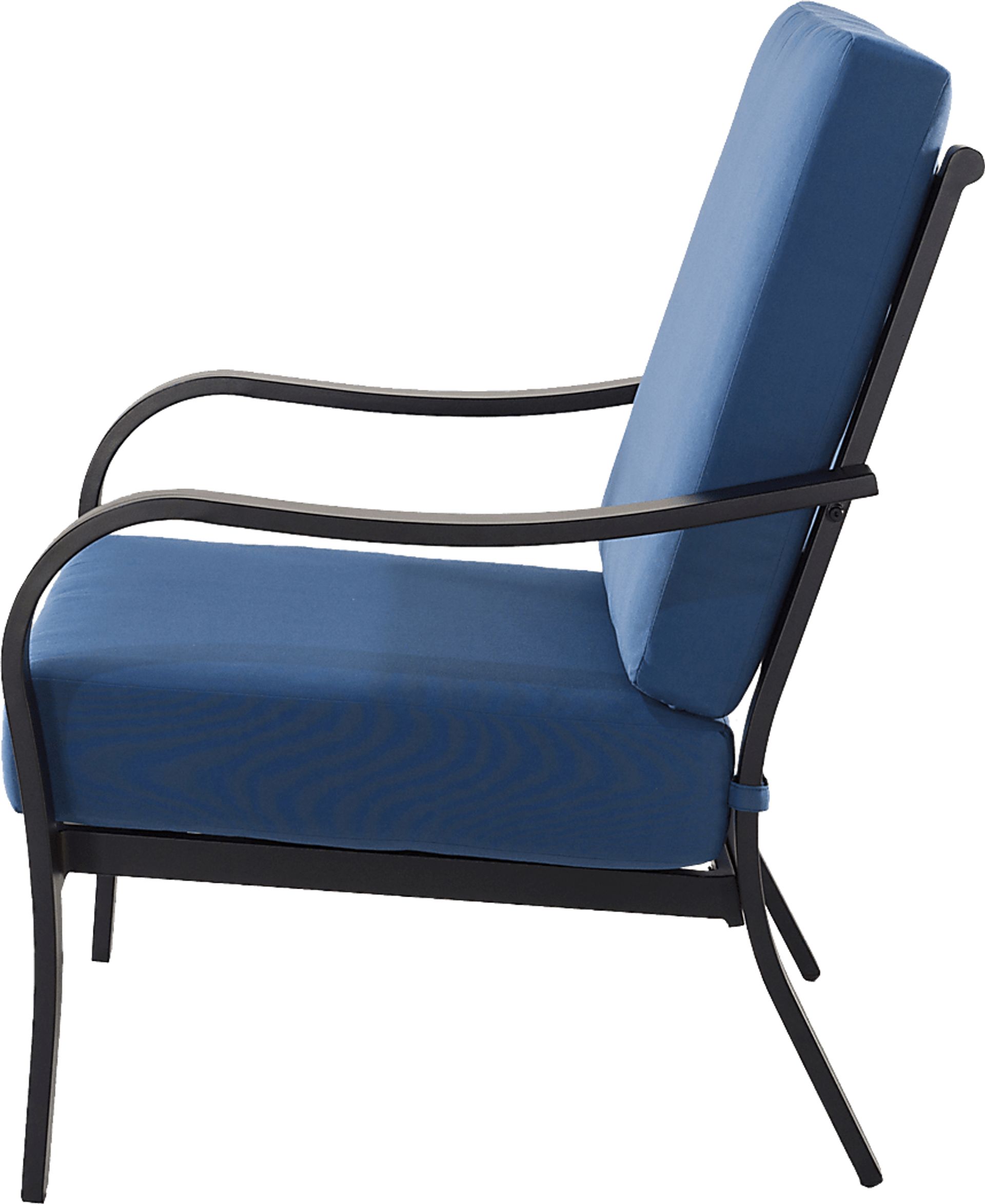 Outdoor Anola Blue Club Chair, Set of 2 - Image 3