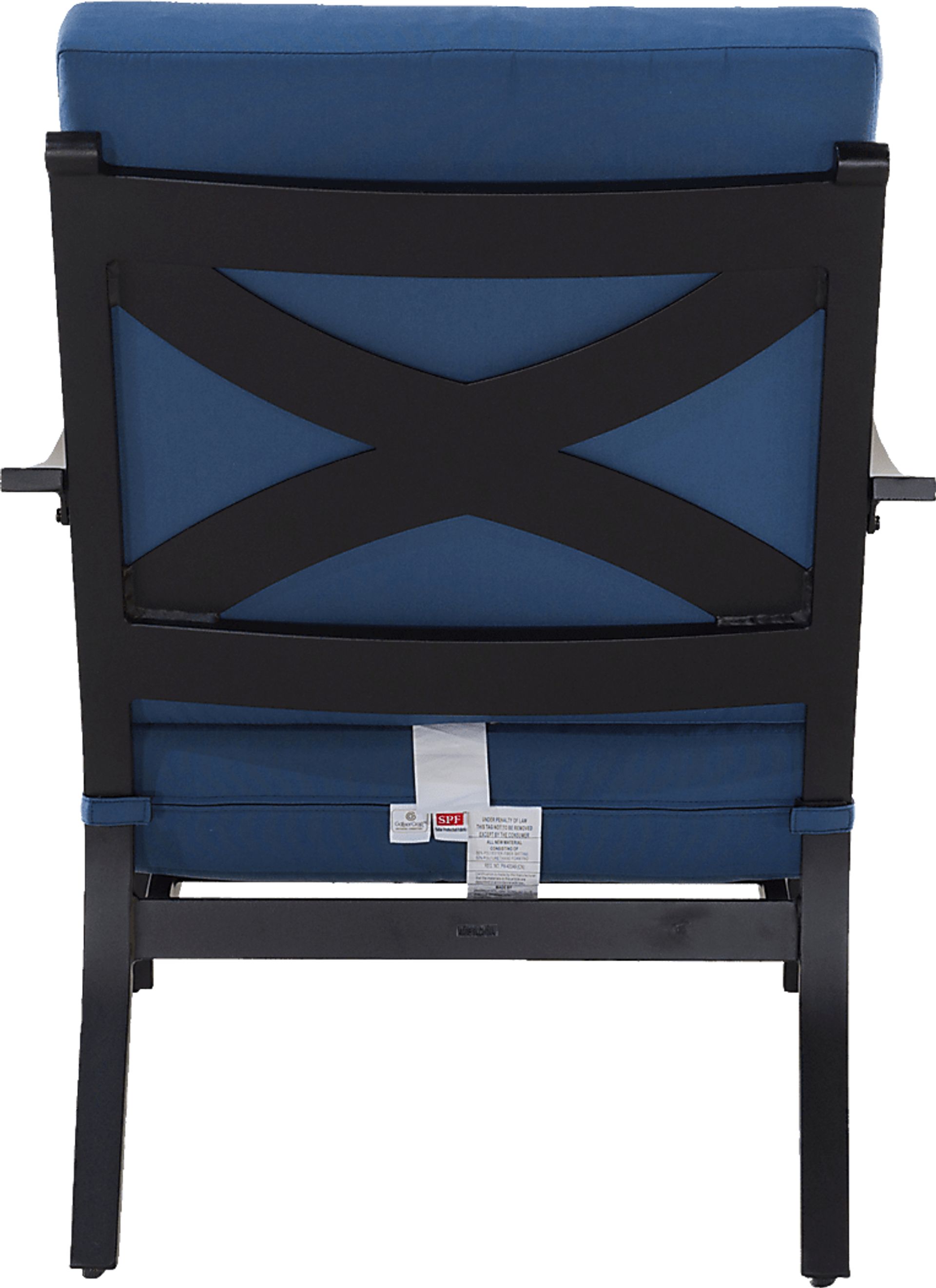 Outdoor Anola Blue Club Chair, Set of 2 - Image 5