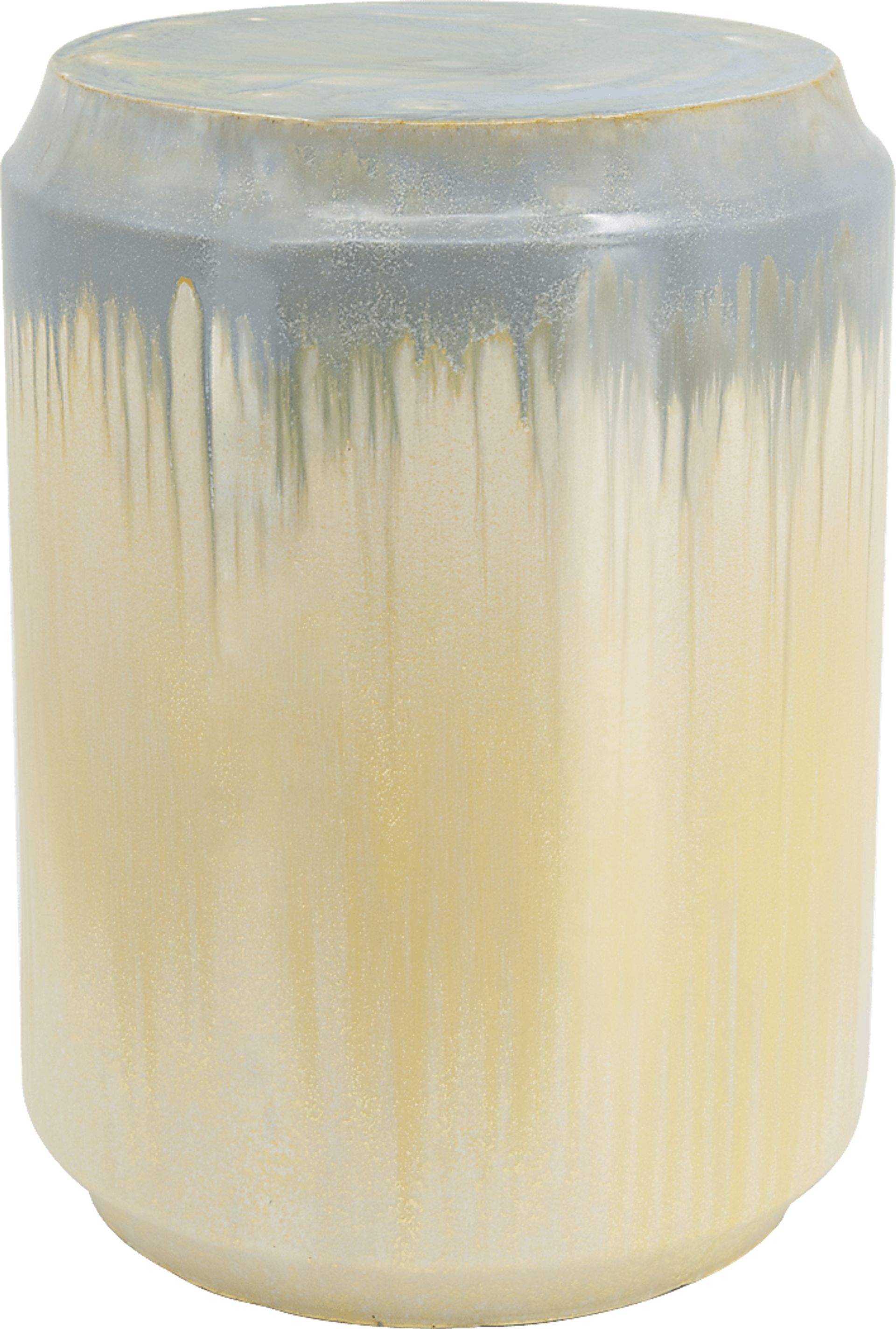 Outdoor Anthoine Cream Garden Stool - Image 1