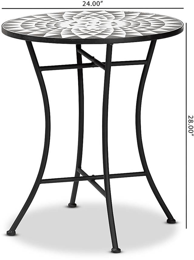 Outdoor Antina Black Dining Table - Thumbnail - Image 6