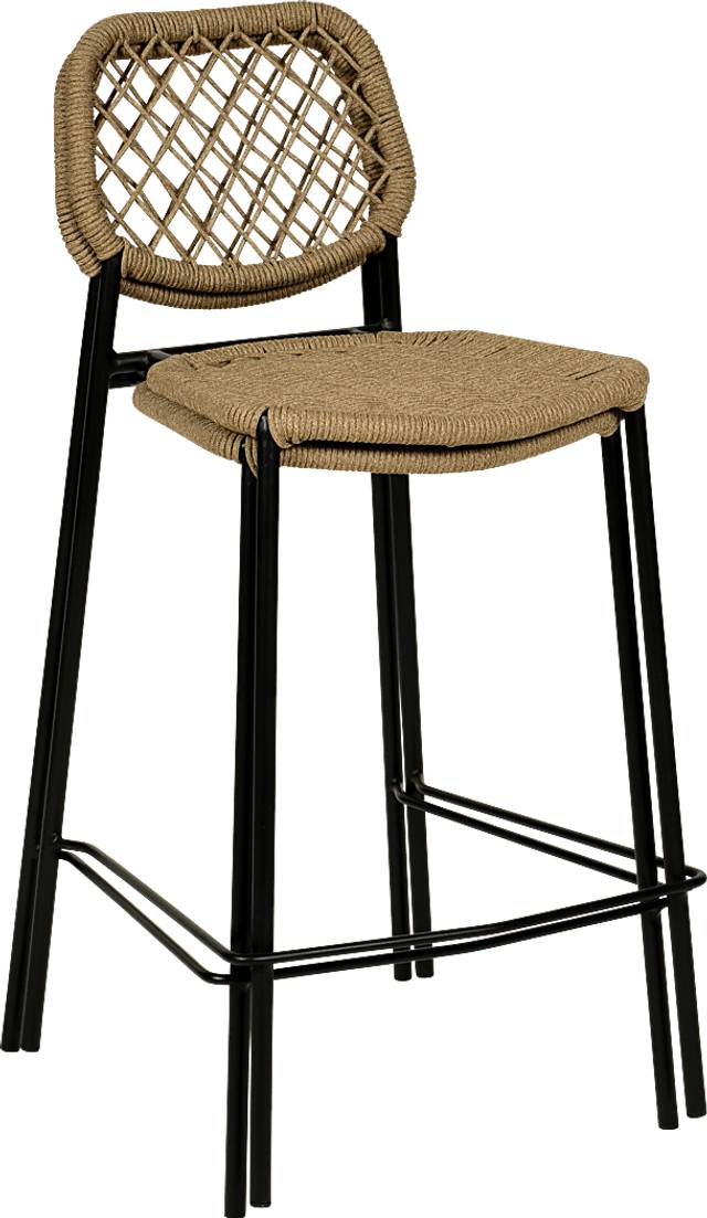 Outdoor Aquetong Brown Counter Stool - Thumbnail - Image 5