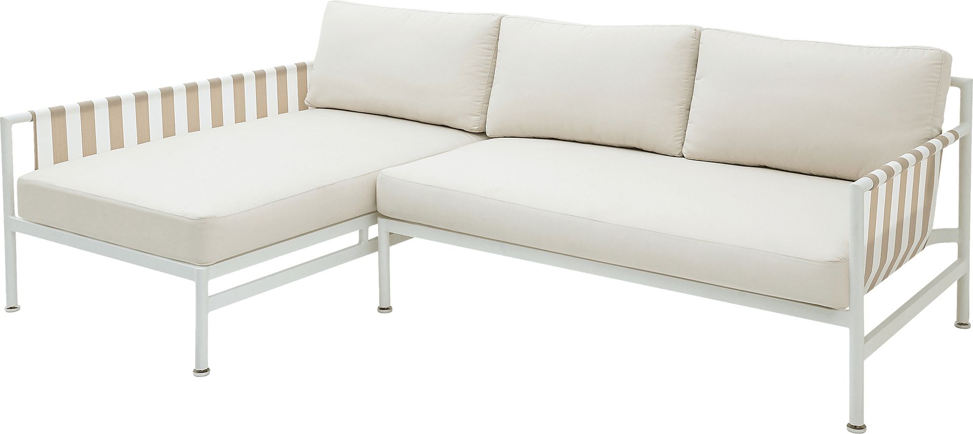 Outdoor Arboleda Cream 2 Pc Left Arm Chaise Sectional - Image 4