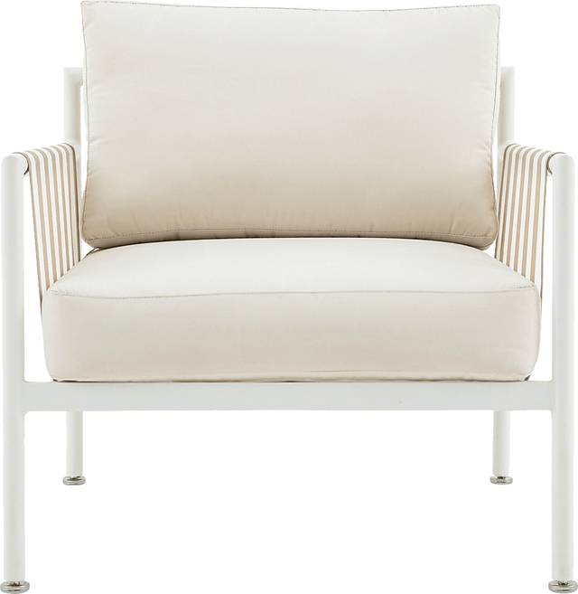 Outdoor Arboleda Cream Accent Chair - Thumbnail - Image 3