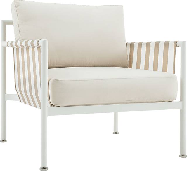 Outdoor Arboleda Cream Accent Chair - Thumbnail - Image 1