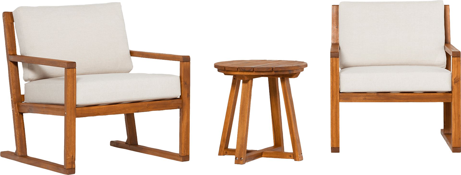 Outdoor Arborhazy Brown 3pc Chat Set - Image 4