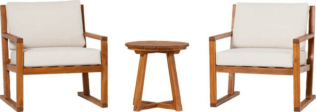 Outdoor Arborhazy Brown 3pc Chat Set - Thumbnail - Image 1