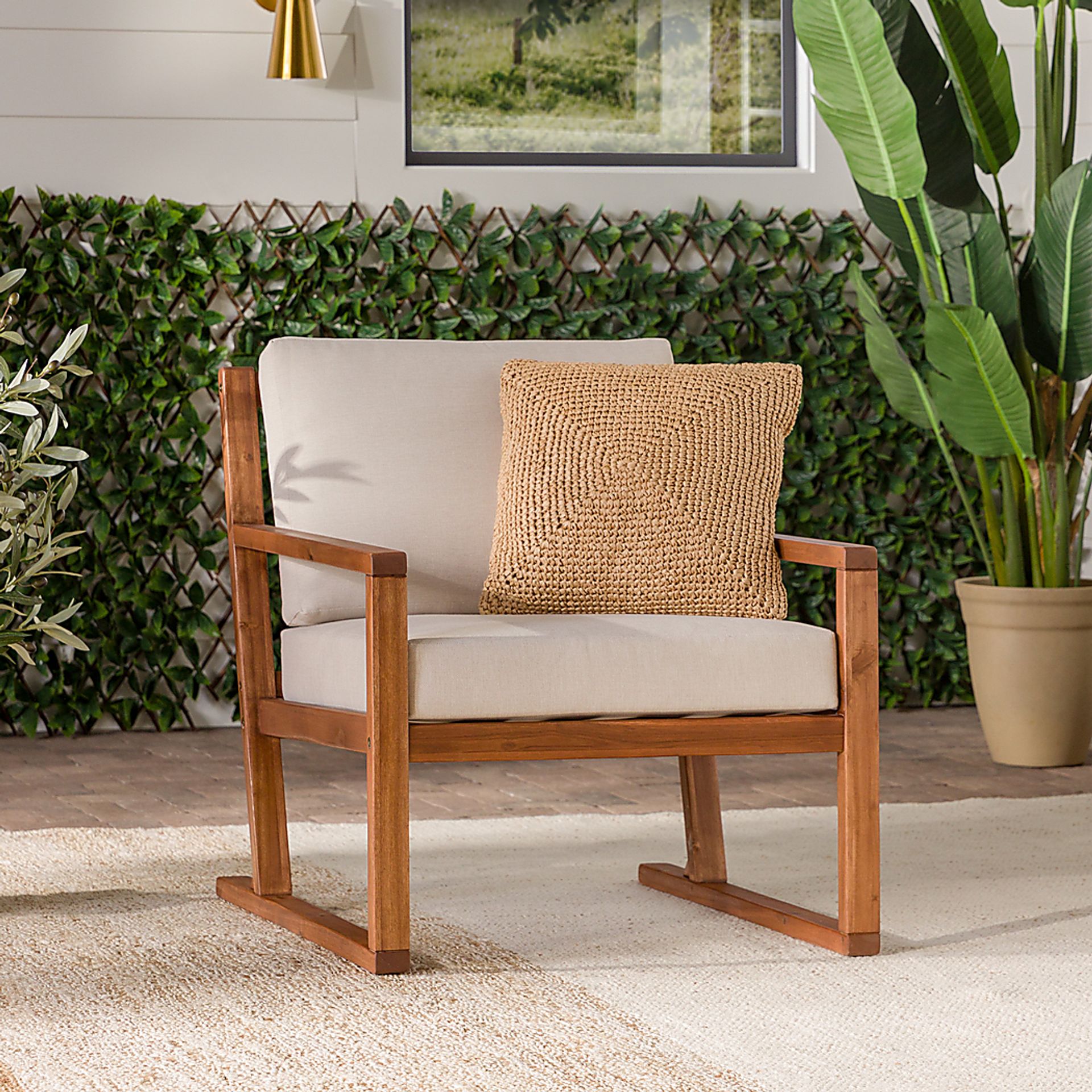 Outdoor Arborhazy Brown Accent Chair - Image 2