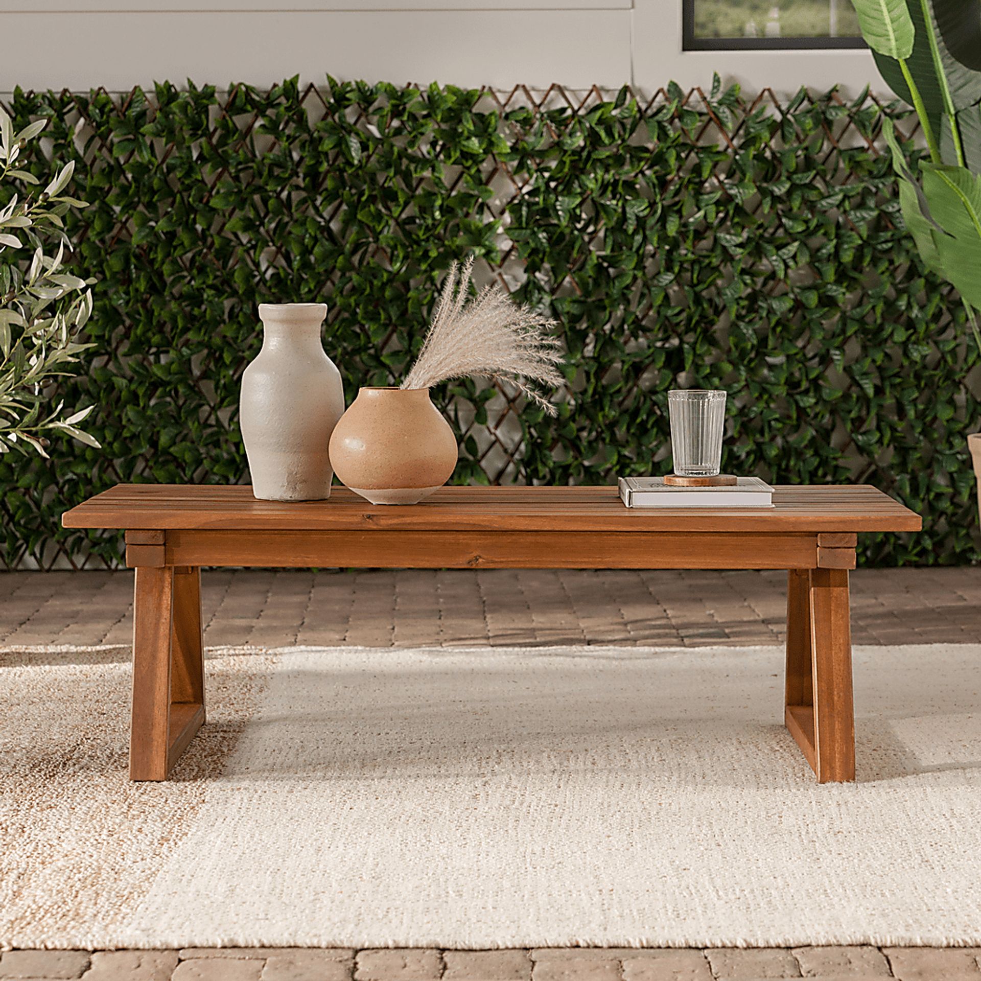Outdoor Arborhazy Brown Cocktail Table - Image 2