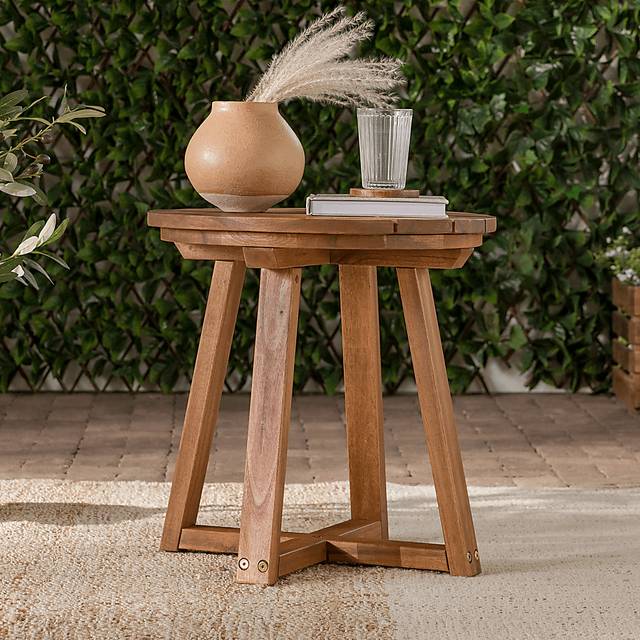 Outdoor Arborhazy Brown End Table - Thumbnail - Image 2