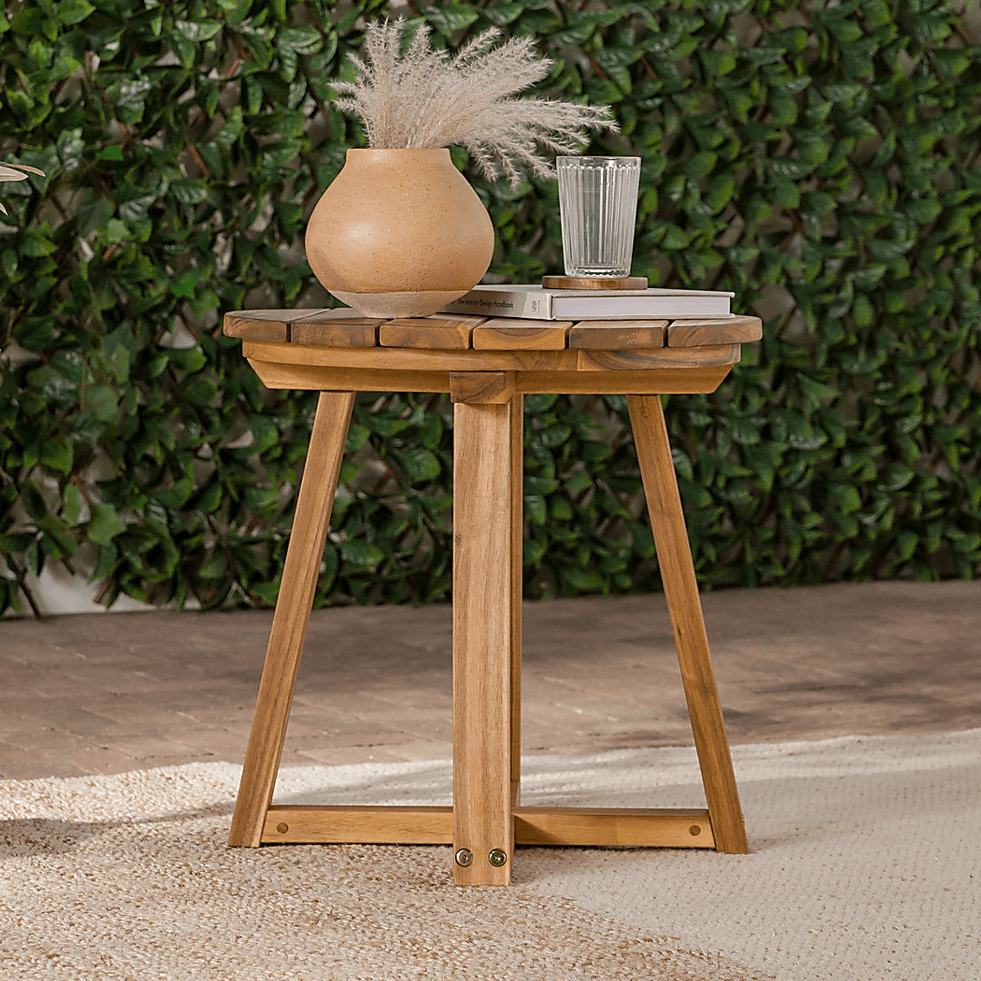 Outdoor Arborhazy Natural End Table - Image 2