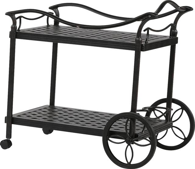 Outdoor Arignon Bronze Bar Cart - Thumbnail - Image 2