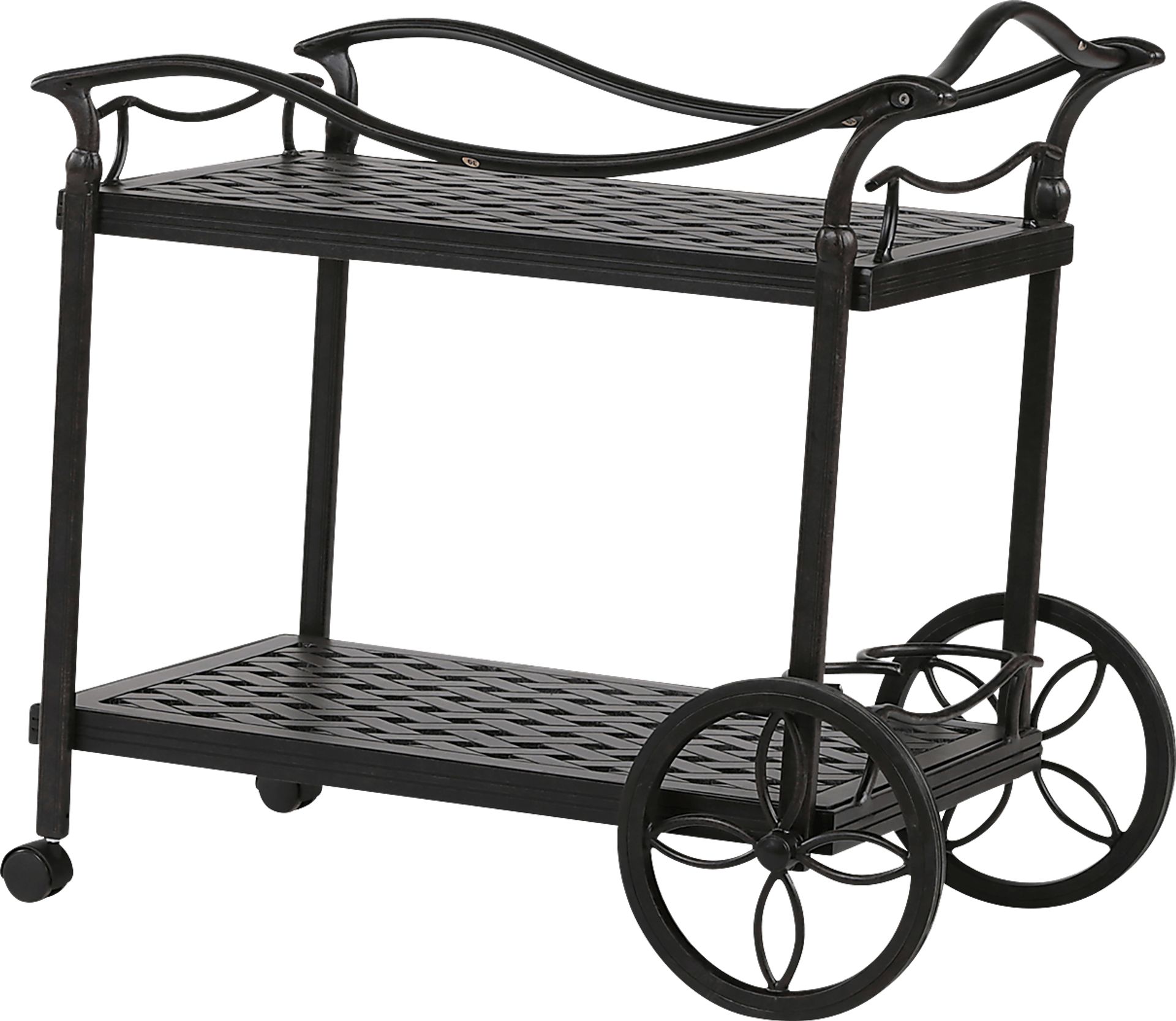 Outdoor Arignon Bronze Bar Cart - Image 2