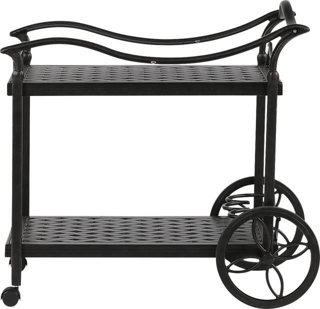 Outdoor Arignon Bronze Bar Cart - Thumbnail - Image 1