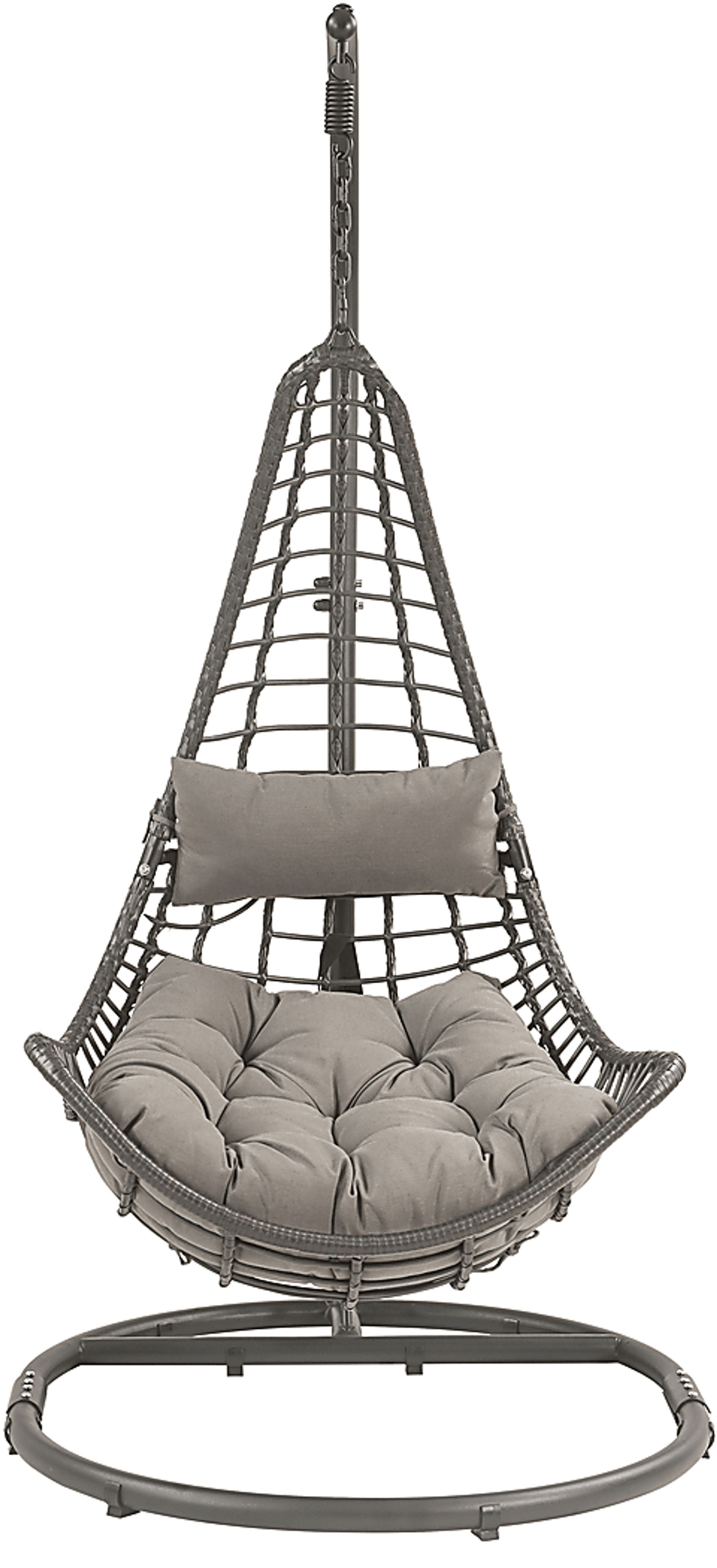 Outdoor Ashayla Charcoal Hanging Chair - Image 4